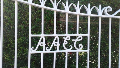 Gates with letters AAEC