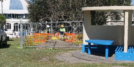 Work site  in  Dunningham Reserve