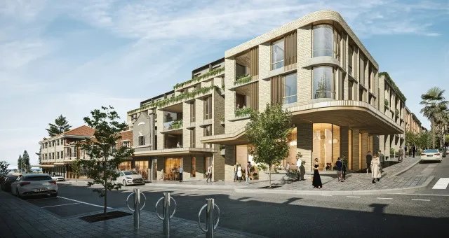 Artist's impression of Coogee Bay Hotel Redevelopment from Coogee Bay Road