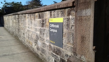 Sandstone Walls, Cliffbrook Campus