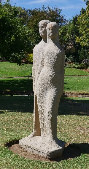 Berend Van der Struick's scuplture The Couple in Adelaide