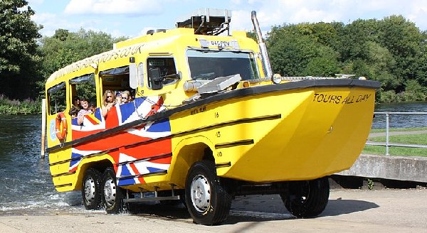 DUKW vehicle in UK used at tourist transport