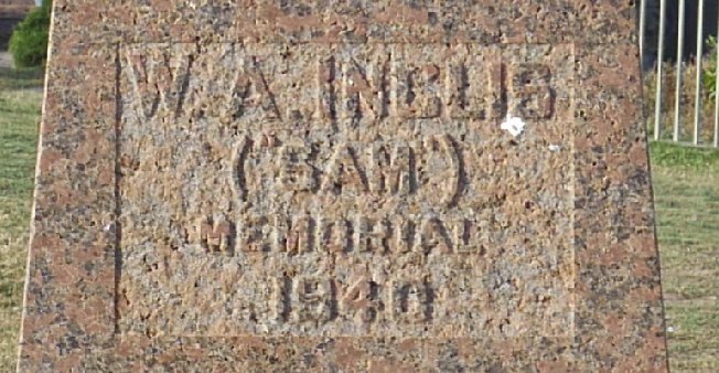 Inscription reads: W. A. Inglis  (