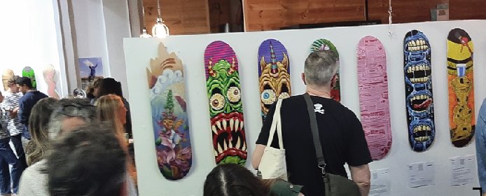 Art work on Skate Board Decks