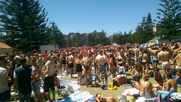 Crowded Coogee Beach