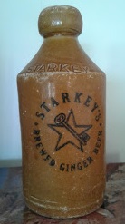 Starkey's Ginger Beer pottery bottle