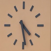 Public clock face