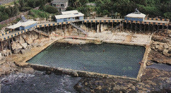 Aerial View of Wylies' Baths at Coogee, c1985